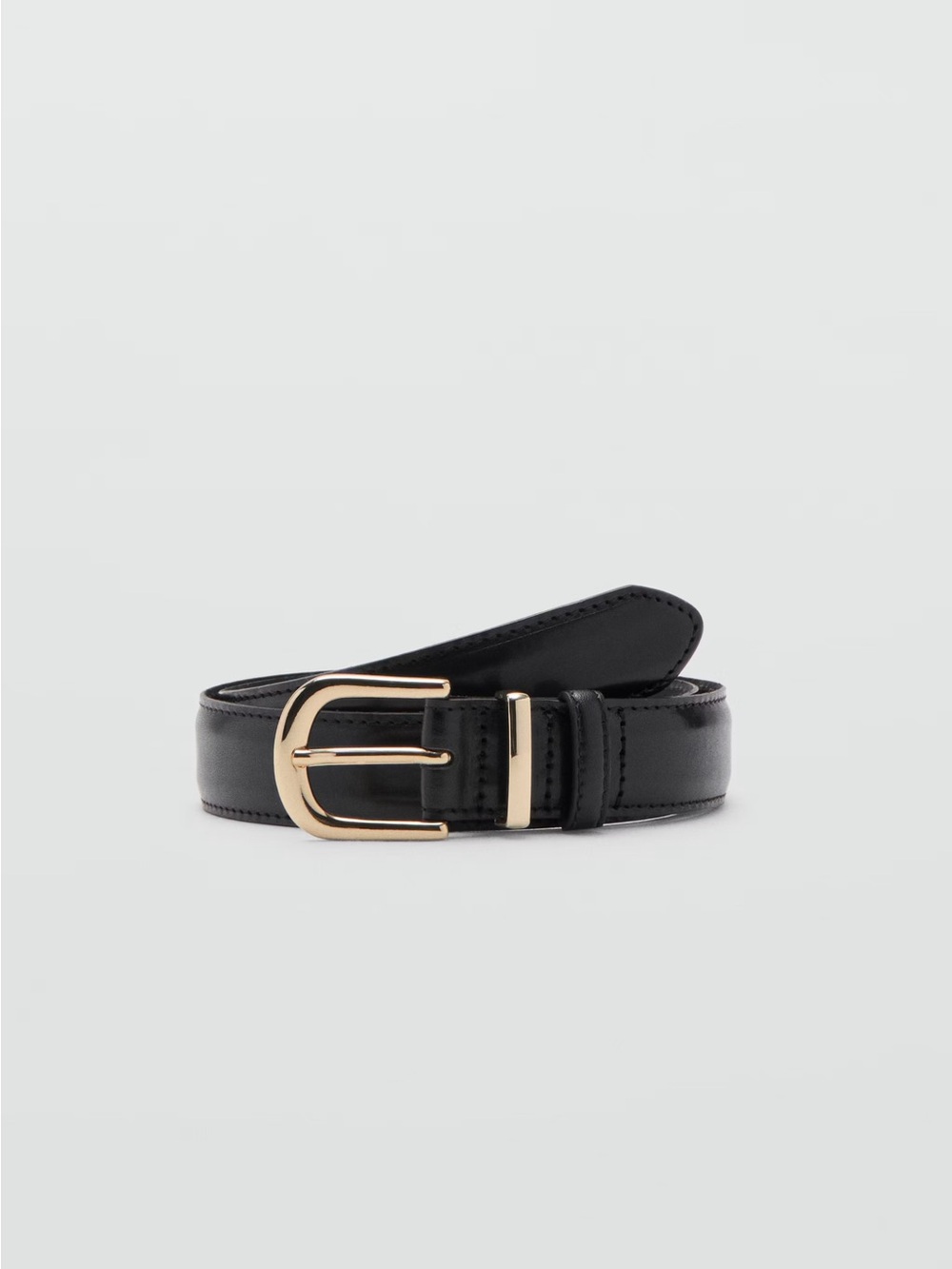 NWT (size small) MANGO BUCKLE LEATHER BELT